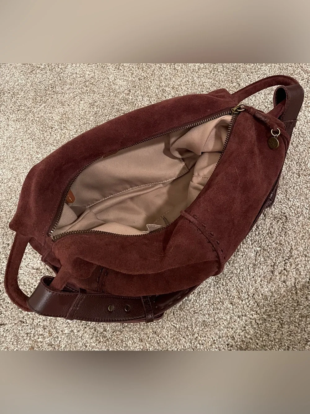 The Sak Brown Suede Shoulder Bag - Picture 4 of 4
